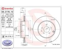 Brake Disc MAZDA CX-7 2.3 MZR DISI Turbo AWD 09.C178.11