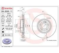 Brembo 09.E022.11 Prime Brake Disc