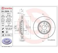 Brake Disc MERCEDES-BENZ CITAN 108 CDI 09.D509.11