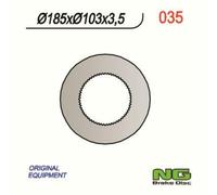 Ng 1023842 Round Brake Disc Silver