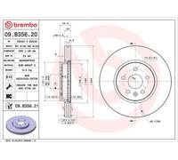 BREMBO Brake disc OPEL,CHEVROLET,VAUXHALL 09.B356.21 13502060,13502059,13502060 Brake rotor,Brake discs,Brake rotors 13502059,23118342,13502059,569091