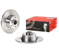 Brake Disc Rear Solid With Wheel Bearing Kit ABS Sensor Ring Fits Renault Megane