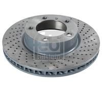 Febi Bilstein Brake Disc 108214 Front Right Single Vented 314.7mm OE 98135140201 New