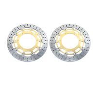 Brake Disc Rotor Set Motorcycle Front Brake Discs Rotors Disks For YA&MAHA YZF-R7 YZFR7 YZF R7 1999 2000 2001 FJR 1300 FJR1300 2004-2013 Motorbike Discs Rotors Disk(Gold 2)