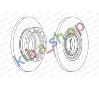 BRAKE DISC SET 2 PCS REAR L/R FITS FOR D TOURNEO CUSTOM V362 TRANSIT CUSTOM