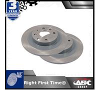 Brake Disc Set - Rear - 251mm - fits Mazda 323 C lV, 323 lll, 323 S lV, MX-3