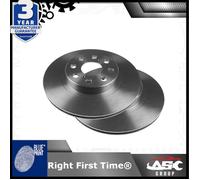 2x Brake Discs Pair Vented Rear 263mm ADT343143 Blue Print Set 4243117050 New