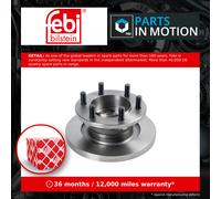 Brake Disc Single Solid Front 290mm 108117 Febi 042546401 093831918 42546401 New