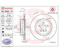 Brake Disc Single Vented 330mm 09.D903.13 Brembo 34206883980 34207915320 Quality