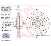 Brake Disc Single Vented 345mm 09.C892.1X Brembo 1K0615301AB 1K0615301M