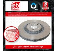 Febi Bilstein 44107 Brake Disc Single x1 Fits Audi A8 3.0 TDI quattro 2010-2018