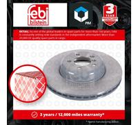Brake Disc Single Vented fits BMW 335D F31 3.0D Front 13 to 19 N57D30B 370mm New