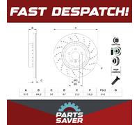 Brake Disc Single Vented fits BMW 520F G31 2.0D Rear Right 2019 on 370mm Bosch