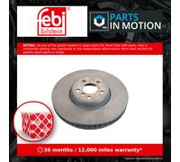 Brake Disc Single Vented fits BMW 530 G30, G31 2.0 Front Left 2016 on 348mm Febi