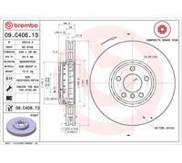 Brake Disc Single Vented fits BMW 550 F10, F11 4.4 10 to 17 348mm Brembo Quality