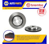 Brake Disc Single Vented fits BMW 750 G11 4.4 Rear 15 to 19 370mm Brembo Quality