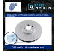 Brake Disc Single Vented fits BMW X5 E53 4.8 Front 04 to 06 N62B48A 356mm New