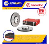 Brake Disc Single Vented fits BMW X5 F15 3.0 Front Left 13 to 18 395mm Brembo