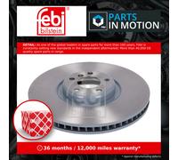 Brake Disc Single Vented fits BMW X5 F15 3.0 Front Right 13 to 18 N55B30A