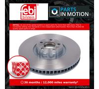 Brake Disc Single Vented fits BMW X5 F15 3.0D Front Left 13 to 18 N57D30A