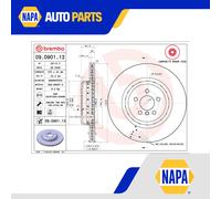 Brake Disc Single Vented fits BMW X5 M50d G05 3.0D Rear 2018 on 370mm Brembo New