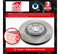 Brake Disc Single Vented fits JAGUAR F TYPE X152 Front 3.0 5.0 2012 on 355mm New