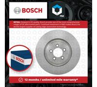 Brake Disc Single Vented fits JAGUAR XKR X150 5.0 Front 09 to 14 355mm Bosch New