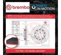 Brake Disc Single Vented fits MERCEDES AMG GTR C190, R180 4.0 Front 2016 on