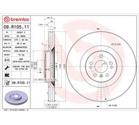 Brake Disc Single Vented fits MERCEDES GL350 X164 3.0D Front 09 to 12 375mm