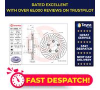 Brake Disc Single Vented fits PORSCHE 911 991 3.8 Front Left 12 to 19 330mm New