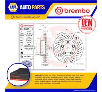 Brake Disc Single Vented fits PORSCHE 911 997 3.6 Front Right 08 to 12 330mm New