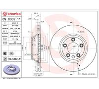 Brake Disc Single Vented fits PORSCHE CAYENNE 92A, 9PA 4.8 Front 2007 on 350mm