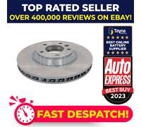 Brake Disc Single Vented fits VW TOUAREG 7L 6.0 Front Left 04 to 10 350mm Febi