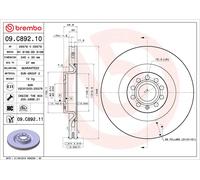 Brake Disc Single Vented fits SEAT LEON 1P1 2.0 Front 05 to 12 345mm New