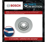 Brake Disc Single Vented fits VOLVO XC70 Mk2 Front 07 to 16 336mm Bosch 30736313