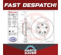 Brake Disc Single Vented fits VW TOUAREG 7L 3.0D Front 04 to 10 350mm New