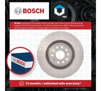 Brake Disc Single Vented fits VW EOS 1F Front 06 to 10 345mm Bosch 1K0615301AB