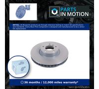 Brake Disc Single Vented Front 348mm ADB114368 Blue Print 34116766871 Quality