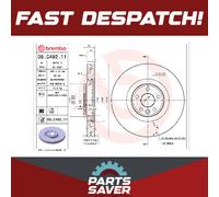 Brake Disc Single Vented Front 349mm 09.C492.11 Brembo J9C1167 LR083647
