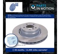 Blue Print Carbon Pair Vented Painted Brake Disc Rotor ADJ134314 FRONT
