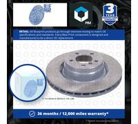 Blue Print Carbon Pair Vented Painted Brake Disc Rotor ADJ134314 FRONT