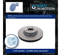 Brake Disc Single Vented Front 374mm ADB1143108 Blue Print 34116753091 Quality