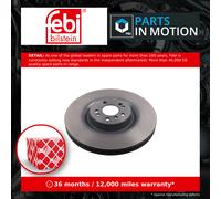2x Brake disc Front Axle internally vented 43997 FEBI BILSTEIN for MERCEDES-BENZ
