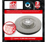 Brake Disc Single Vented Front 385mm 38359 Febi 4E0615301E 4E0615301K Quality