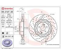 Brake Disc Single Vented Front 390mm 09.C127.33 Brembo 2224212612 Quality
