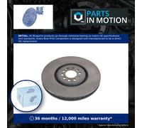 Brake Disc Single Vented Front Left 334mm ADV1843121 Blue Print 8N0615301B New