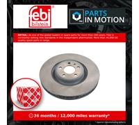 Brake Disc Single Vented fits PORSCHE MACAN 95B 3.6 Front Left 14 to 18 MCT.LA