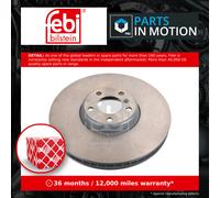 Febi Bilstein Brake Disc 171459 - Single Vented Front Left 374mm Fits BMW 750 F01 4.4 08-15