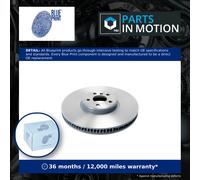 Brake Disc Single Vented Front Left 374mm ADBP430097 Blue Print 34116875283 New
