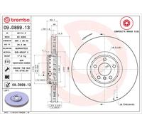 Brake Disc Single Vented Front Left 395mm 09.D899.13 Brembo 34116789069 Quality